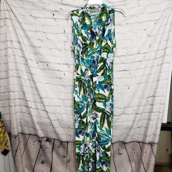 Vintage Carol Andersson Sleeveless Tropical Print Dress - Picture 1 of 7